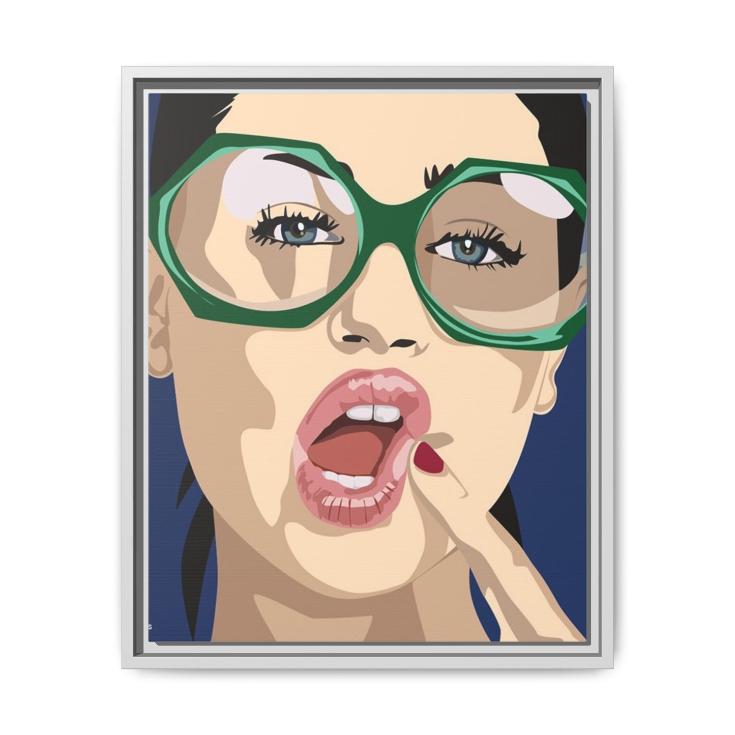 Vivid 2 by Orit Fuchs Matte Canvas Framed Wall Art