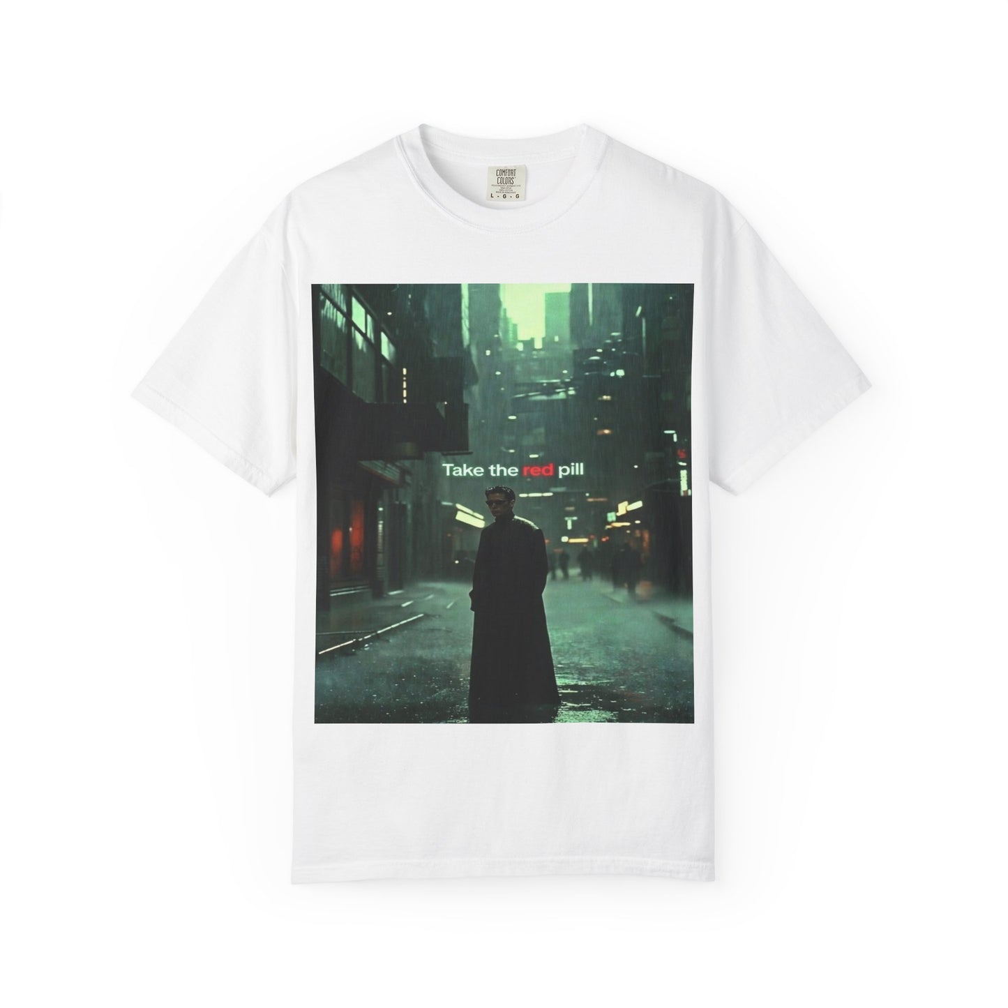 Take the Red Pill T-Shirt — Cyberpunk Noir Graphic Tee