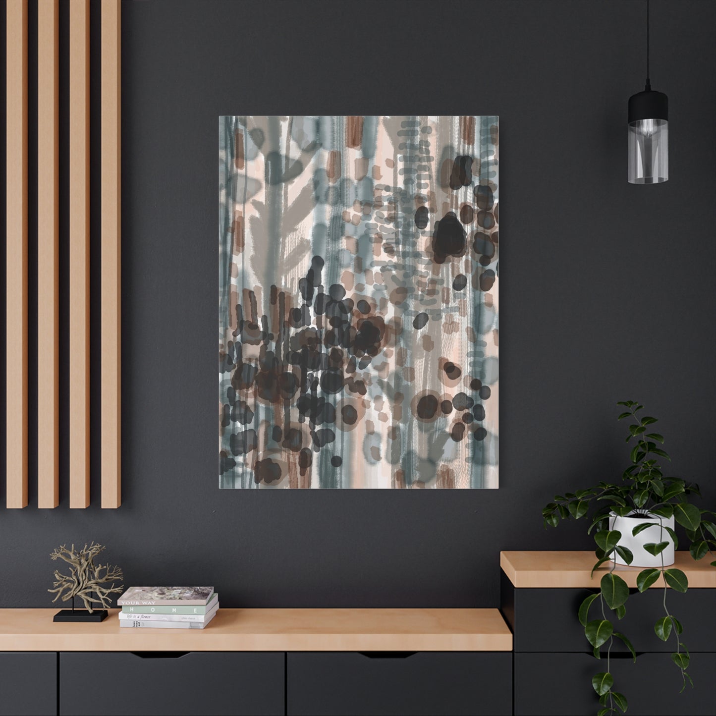 Vleken by an unknown artist Abstract Matte Canvas Wall Art