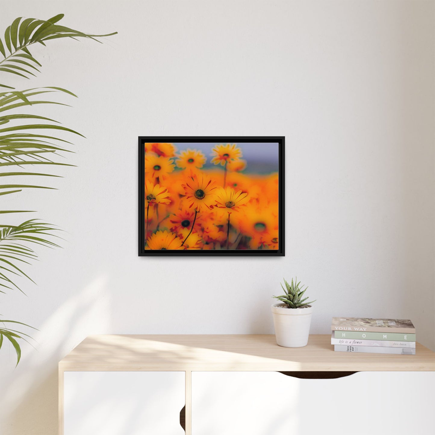 Bee Garden by Norman Barrett Framed Matte Canvas Wall Art Print