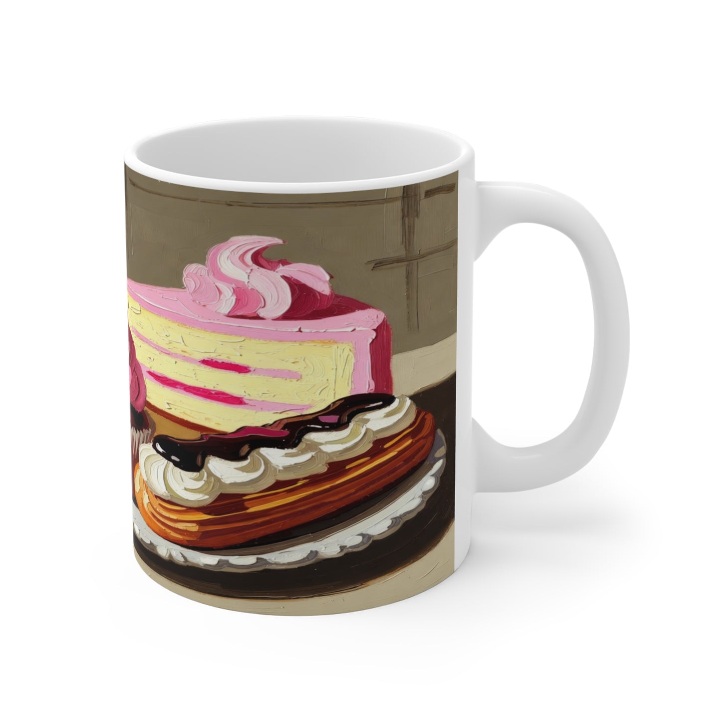 Cupcake Bakery Mug — Colorful Dessert Art Coffee Cup