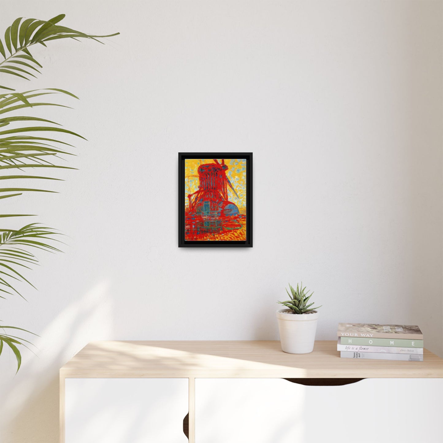 Mill by Sunlight by Piet Mondrian Matte Framed Canvas Wall Art Print