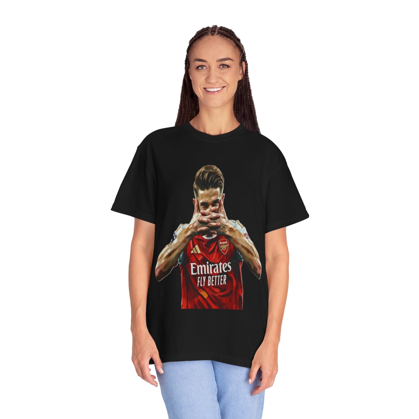 Soccer Celebration T-Shirt — Emirates 'Fly Better' Jersey Design