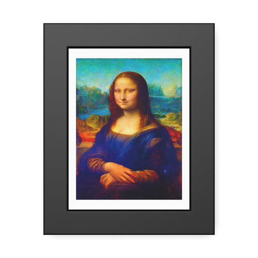 Framed Mona Lisa Poster — Classic Renaissance Art Print in Black Frame
