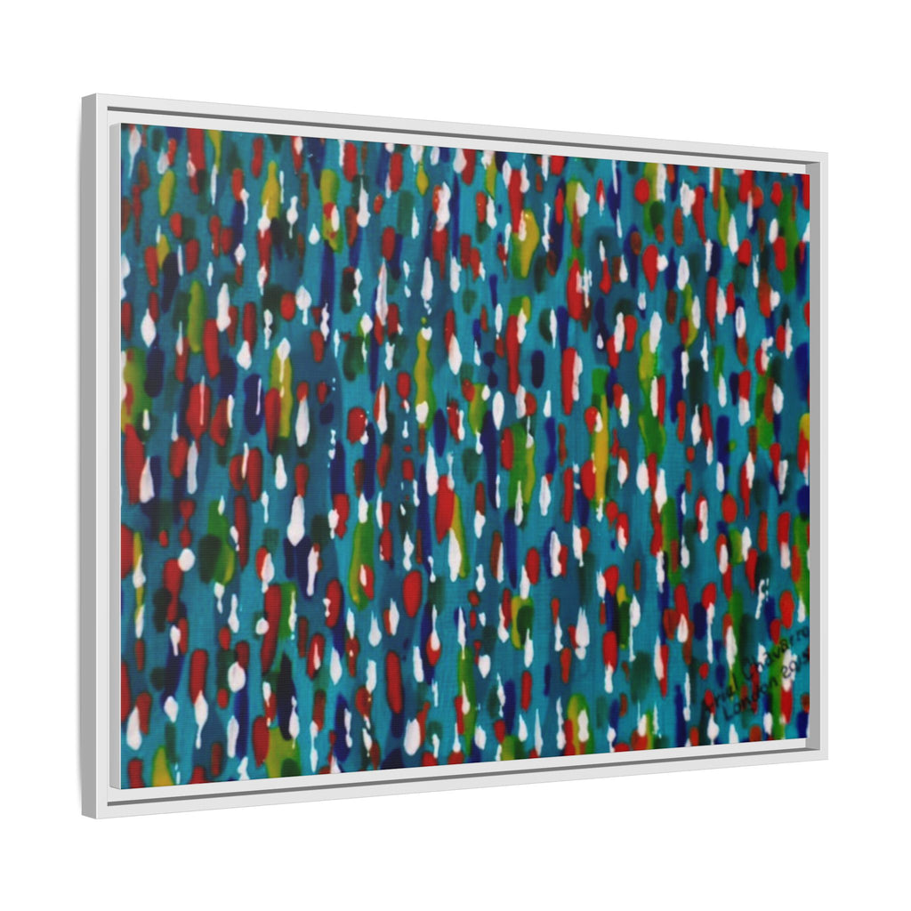 Colours Of The Soul Reflecting On Water by Ariel Chavarro Avila Matte Canvas Framed Art