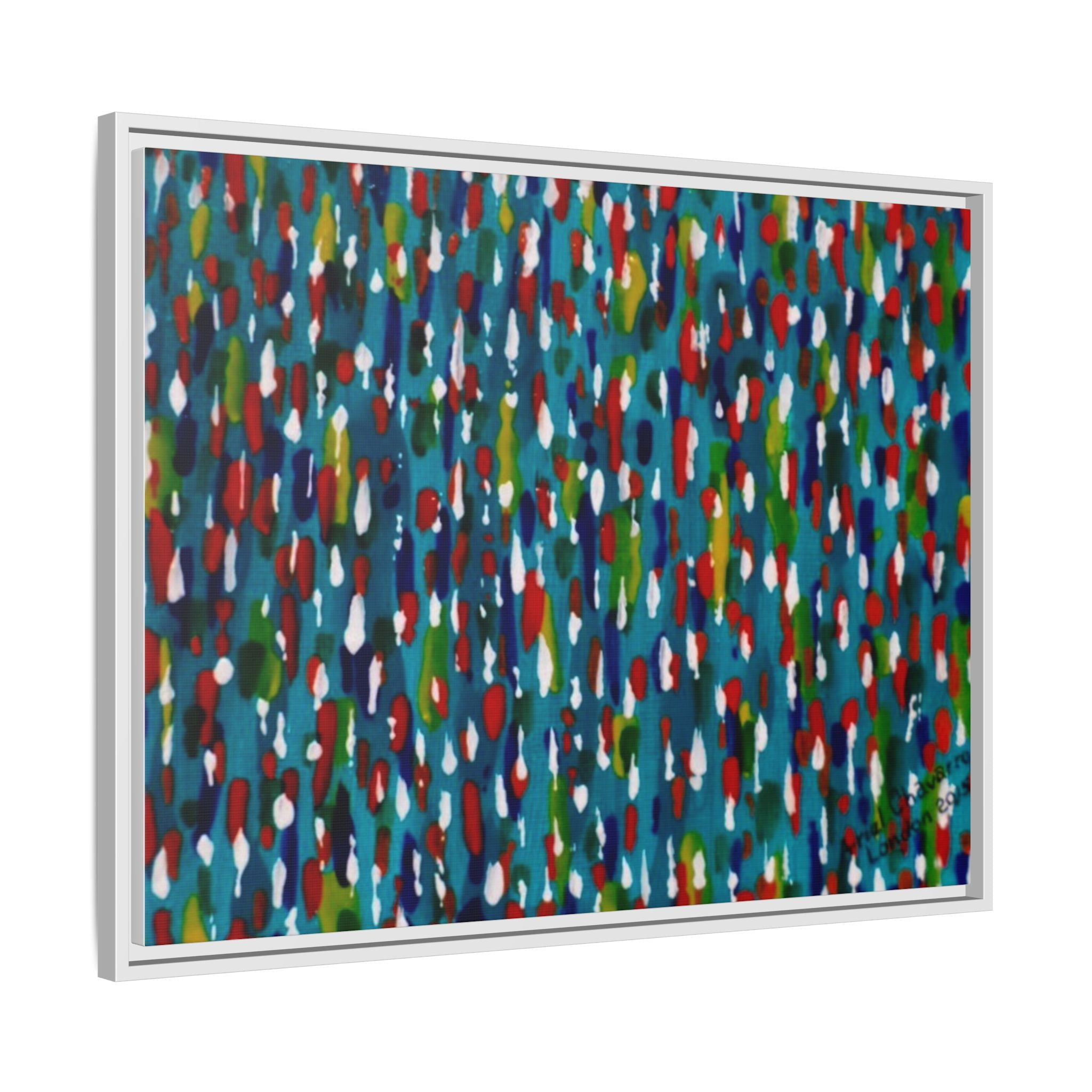 Colours Of The Soul Reflecting On Water by Ariel Chavarro Avila Matte Canvas Framed Art