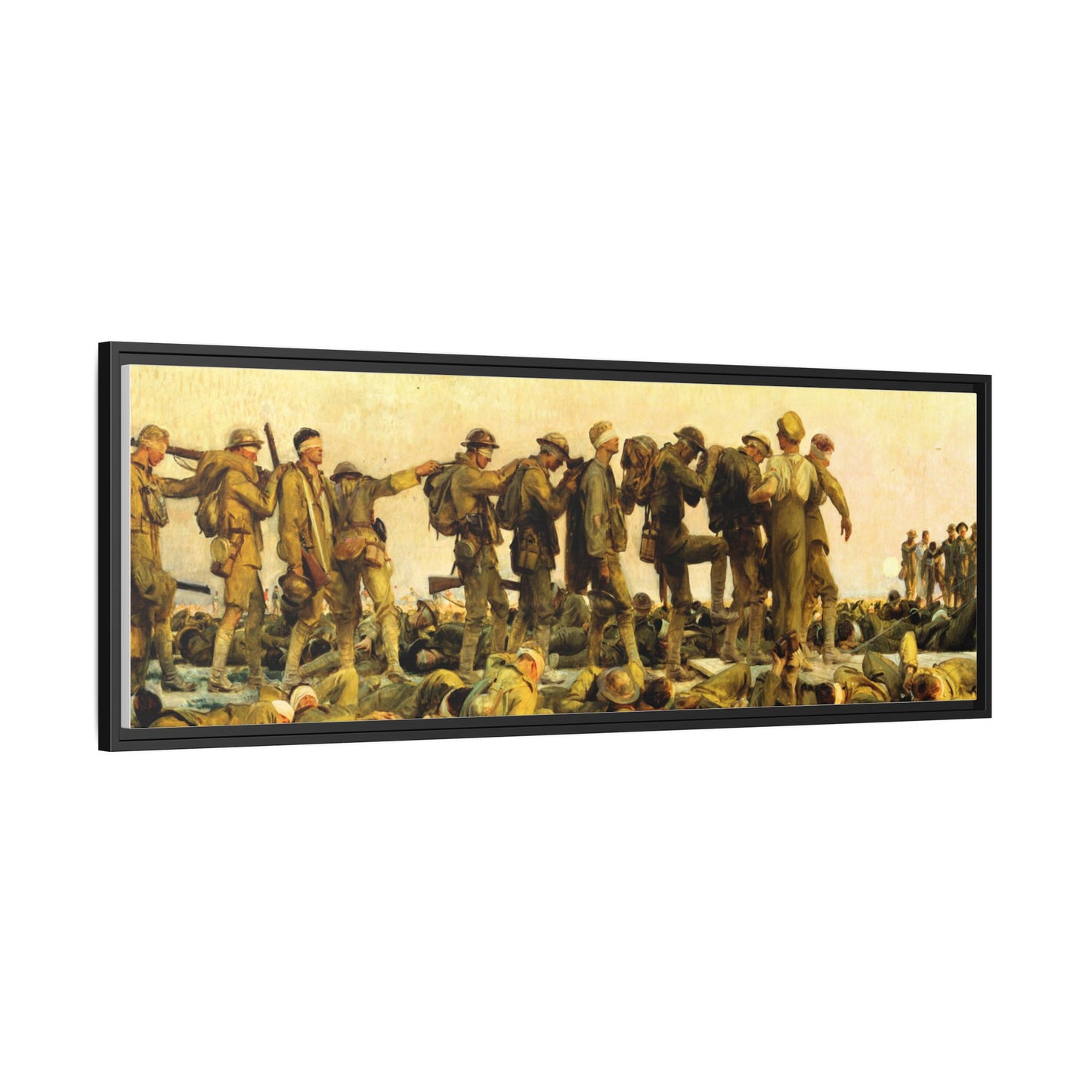 Gassed by John Singer Sargent (RA) Framed Matte Canvas Print