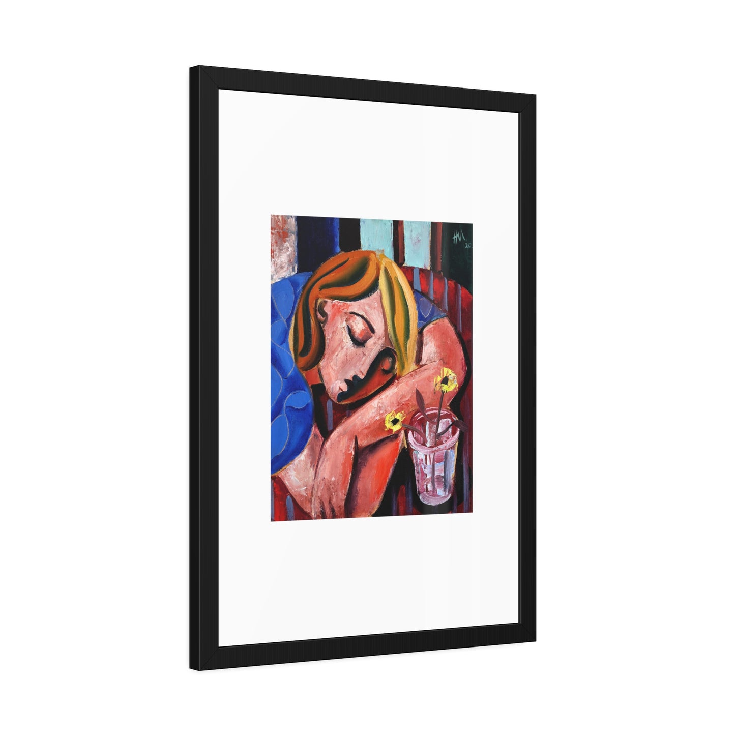 When she finally woke the world around her had changed unrecognizably by Hennie Niemann jnr Framed Wall Art Print