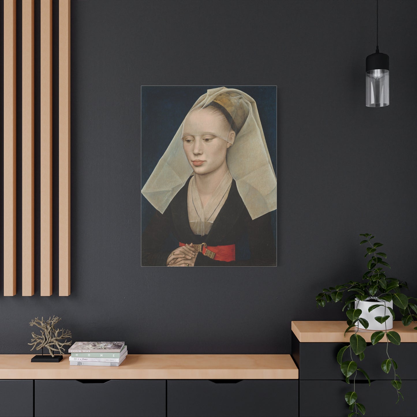 Portrait of a Lady by Rogier van der Weyden Matte Canvas Wall Art