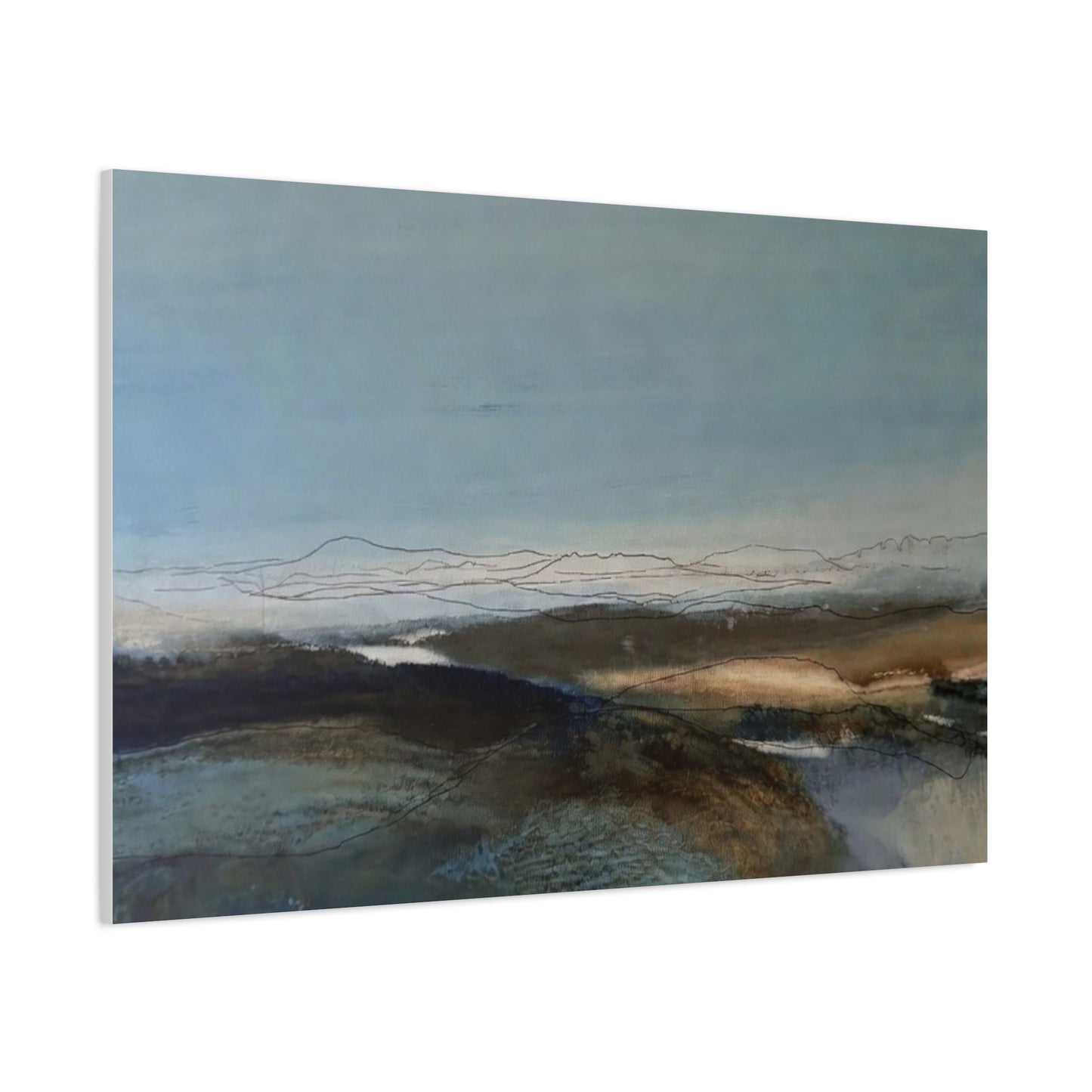 Blue landscape Matte Canvas, Stretched, 1.25"