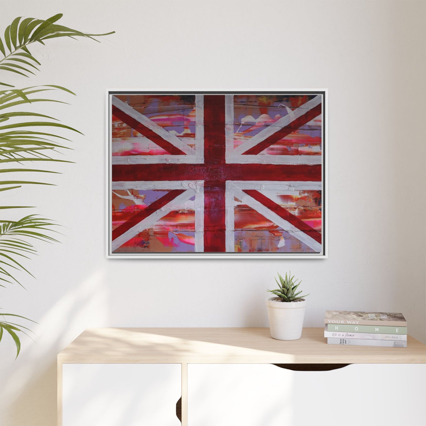Union Jack is back! by Norman Barrett Framed Matte Canvas Print Wall Art