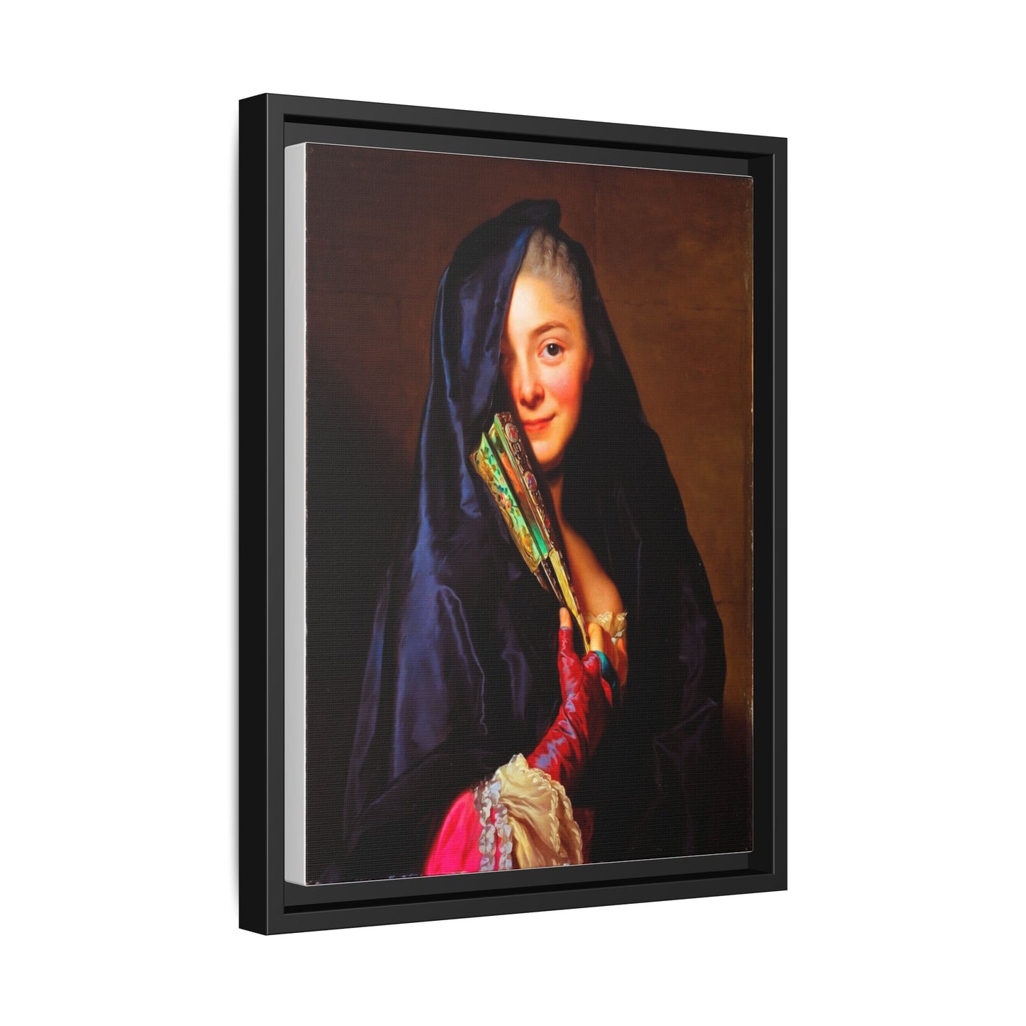 Framed Matte Canvas Wall Art — Classical Portrait Print