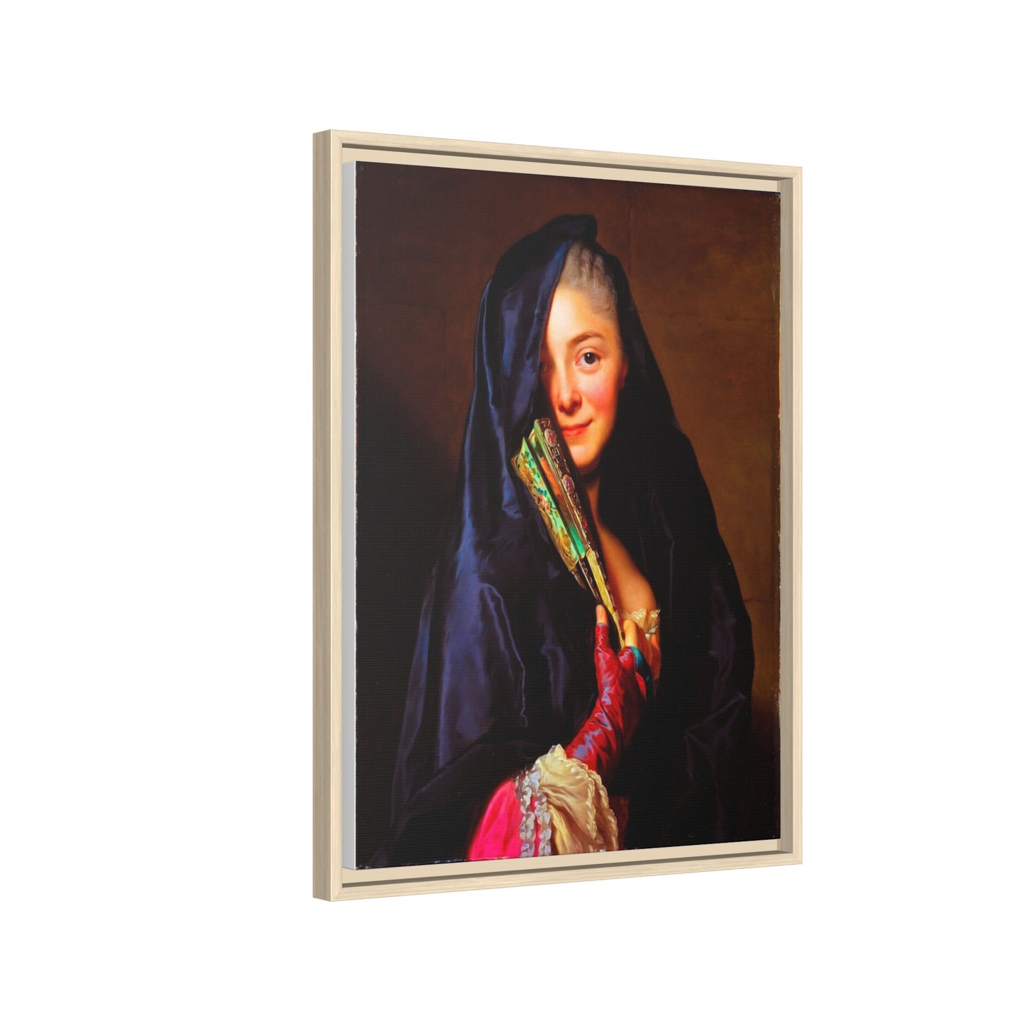 Framed Matte Canvas Wall Art — Classical Portrait Print