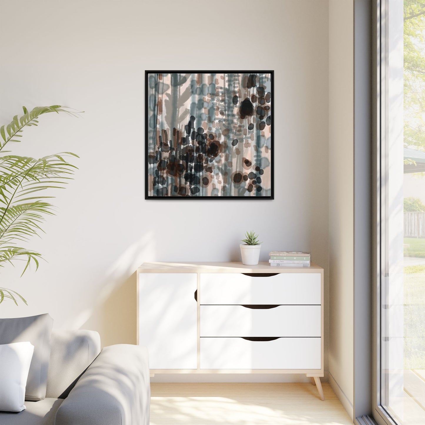 Vleken by an unknown artist Framed Canvas Art