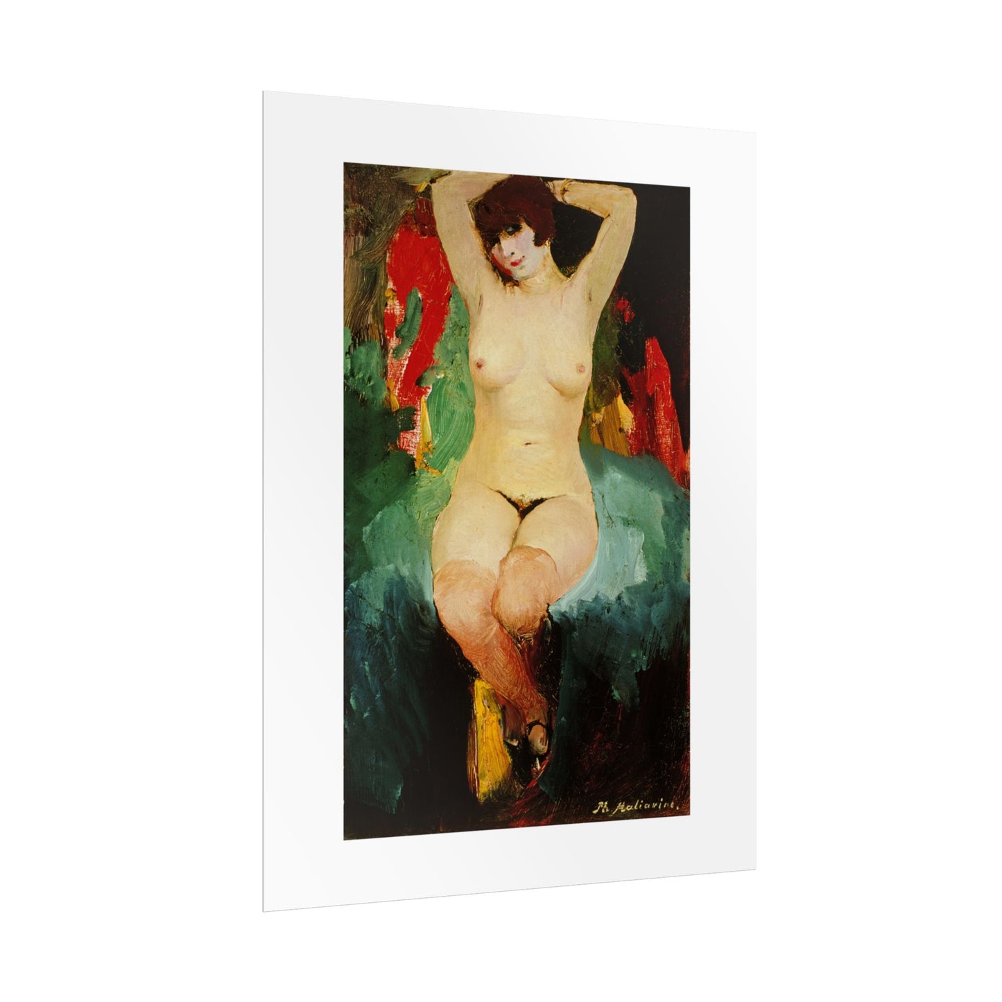 Nude female by Filipp Malyavin Wall Art Poster