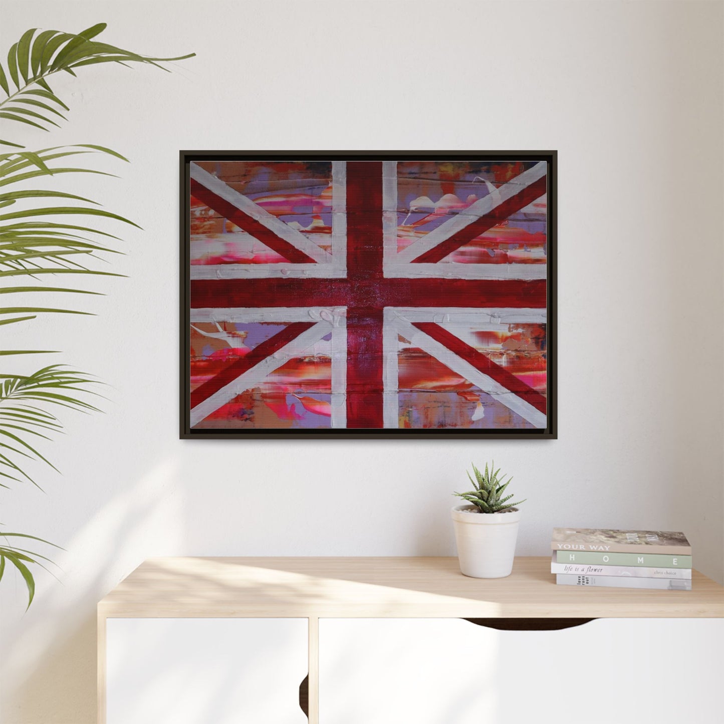 Union Jack is back! by Norman Barrett Framed Matte Canvas Print Wall Art
