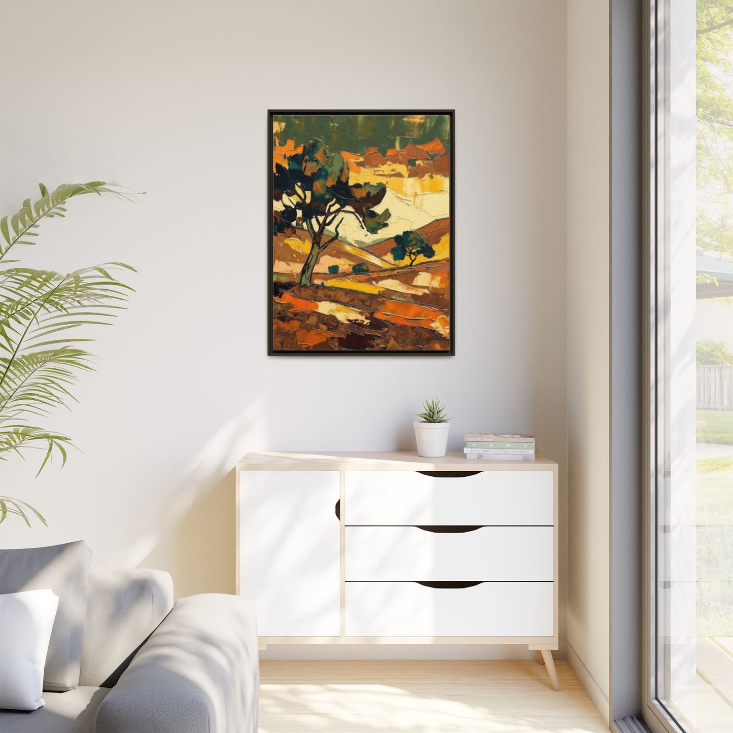 Framed Matte Canvas Landscape Art Print