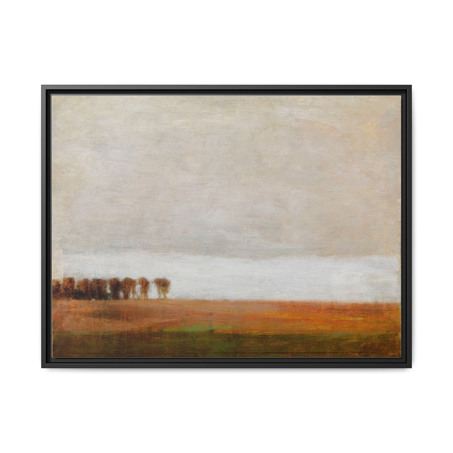 View of Jaegersborg Allé, North of Copenhagen by Vilhelm Hammershøi Framed Matte Canvas Wall Art Print