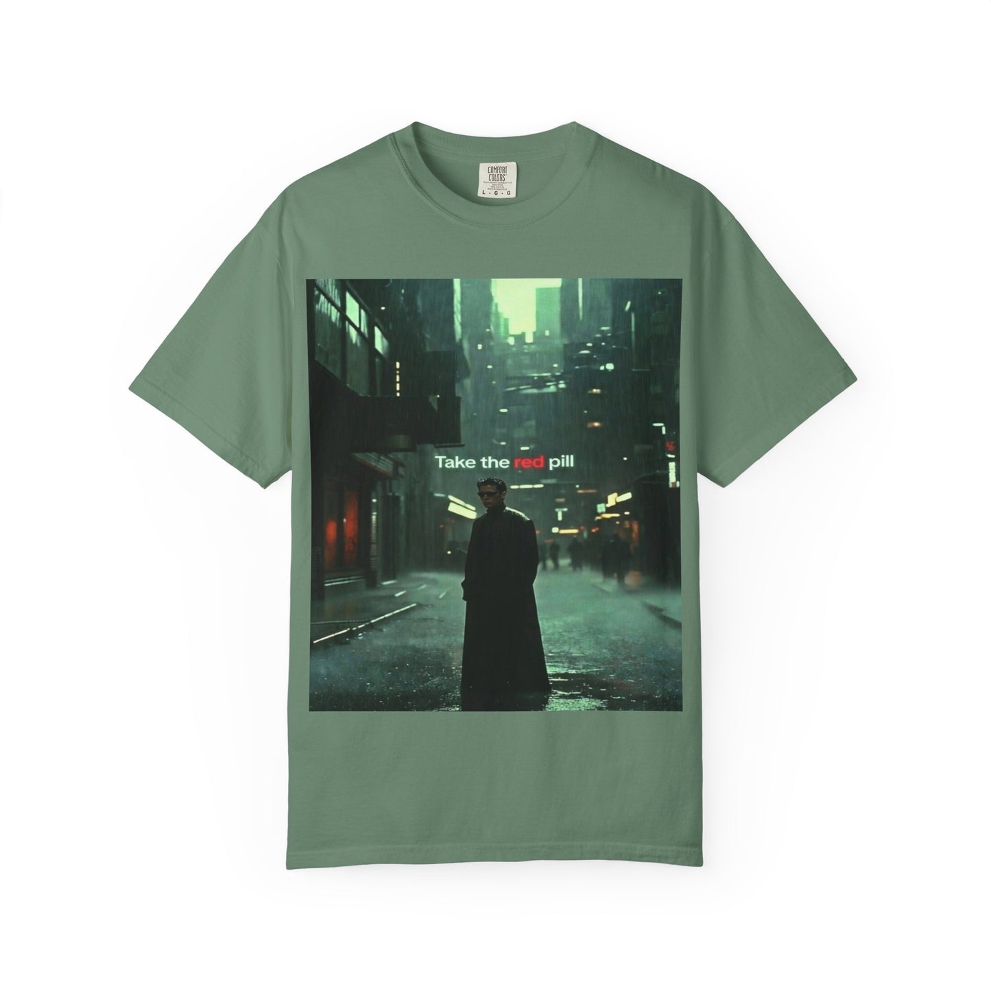 Take the Red Pill T-Shirt — Cyberpunk Noir Graphic Tee