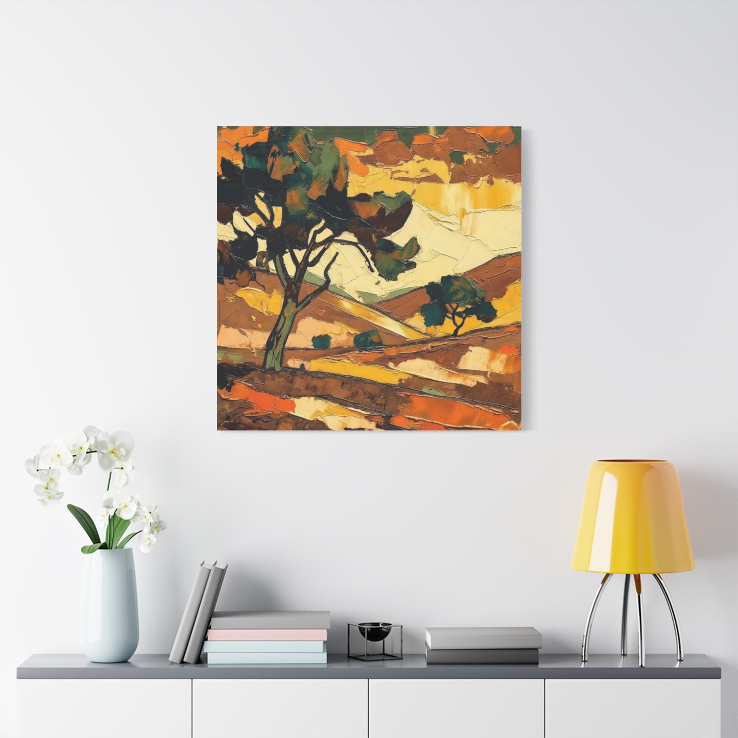 Abstract Autumn Landscape Canvas