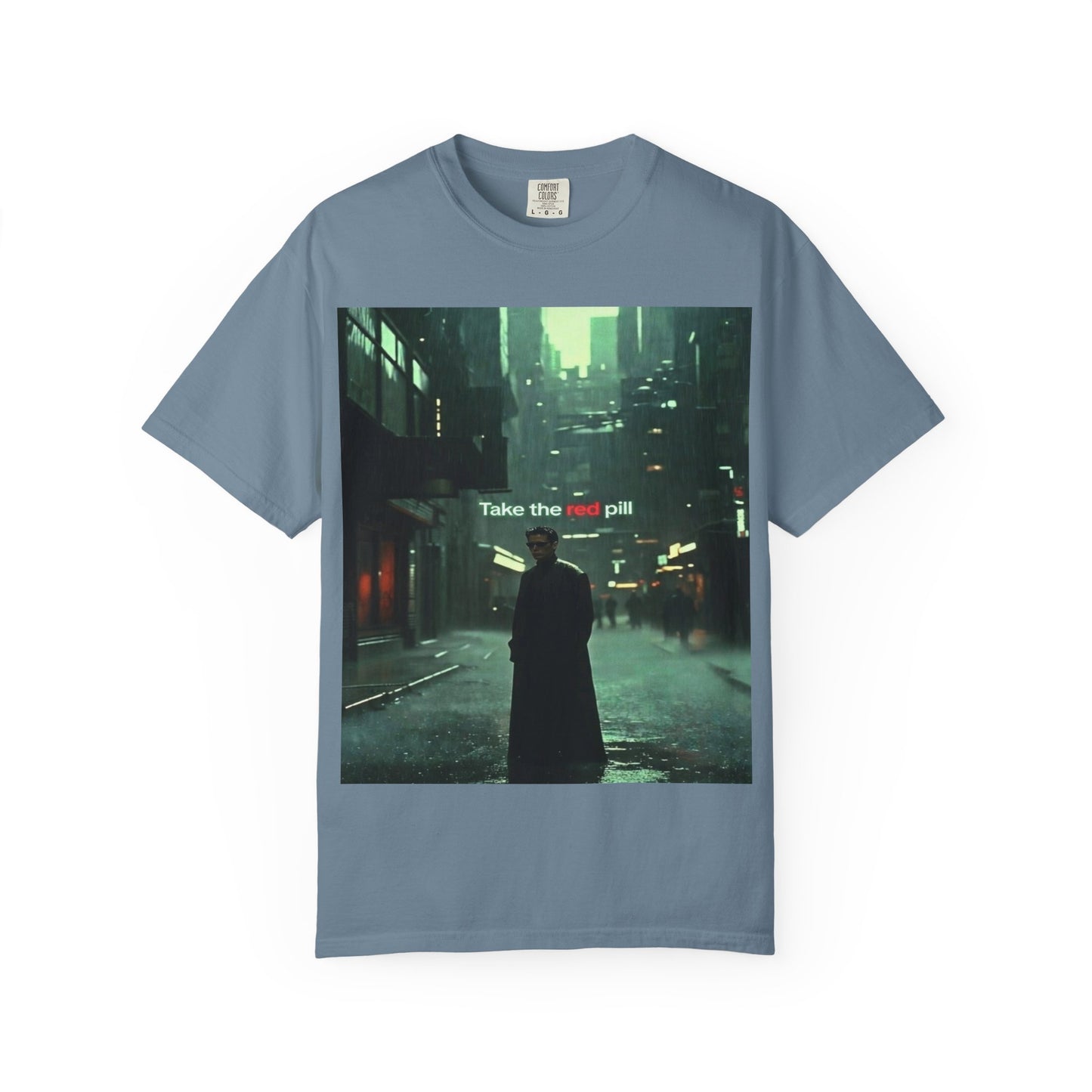 Take the Red Pill T-Shirt — Cyberpunk Noir Graphic Tee
