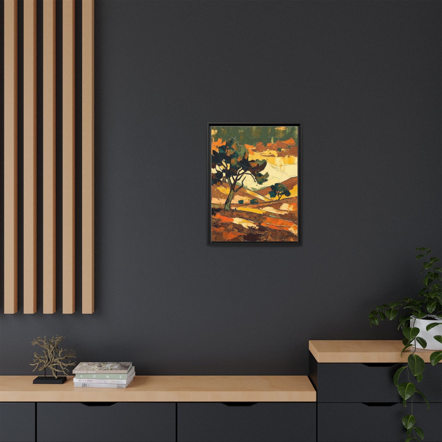 Framed Matte Canvas Landscape Art Print