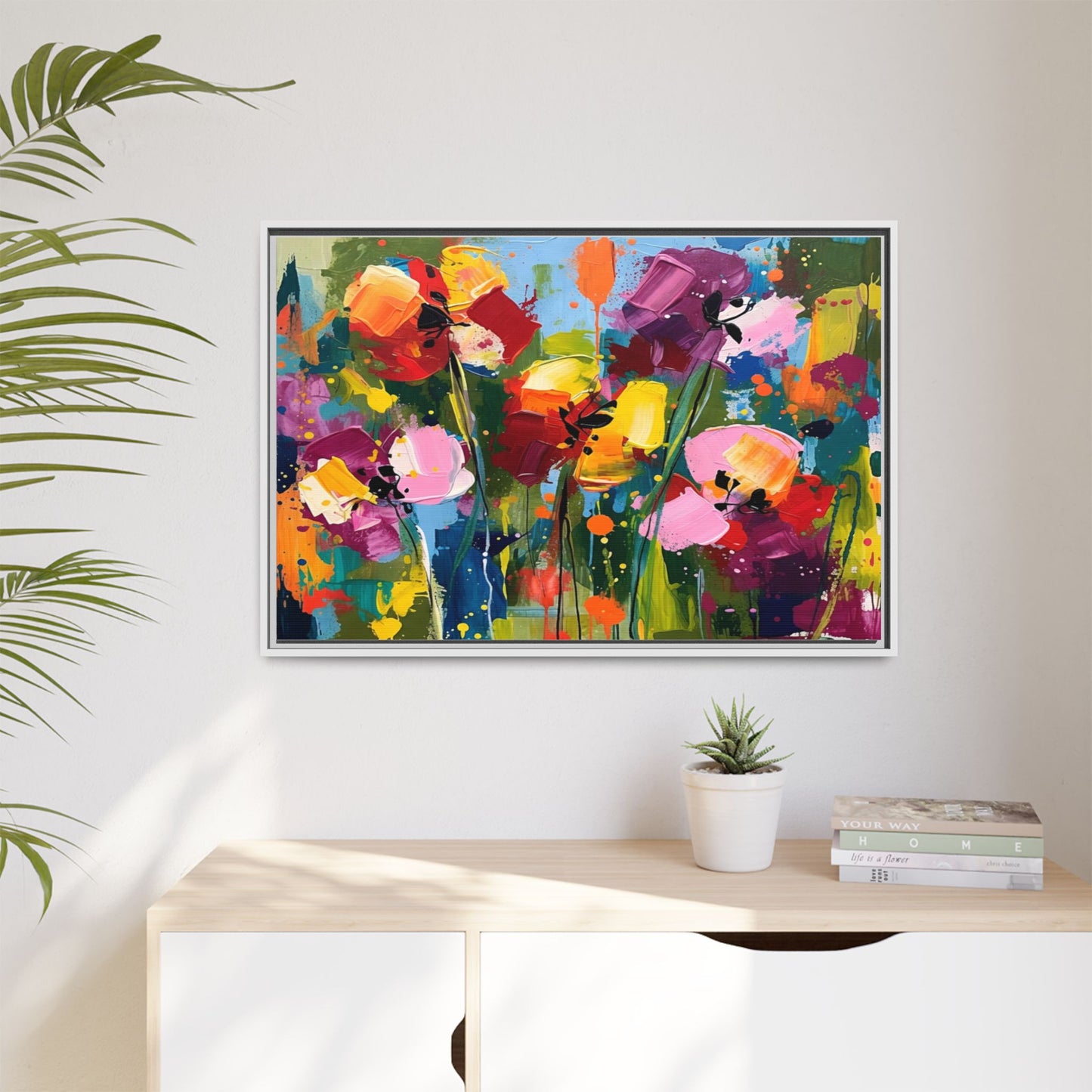 Matte Canvas, Framed (Multi-color)