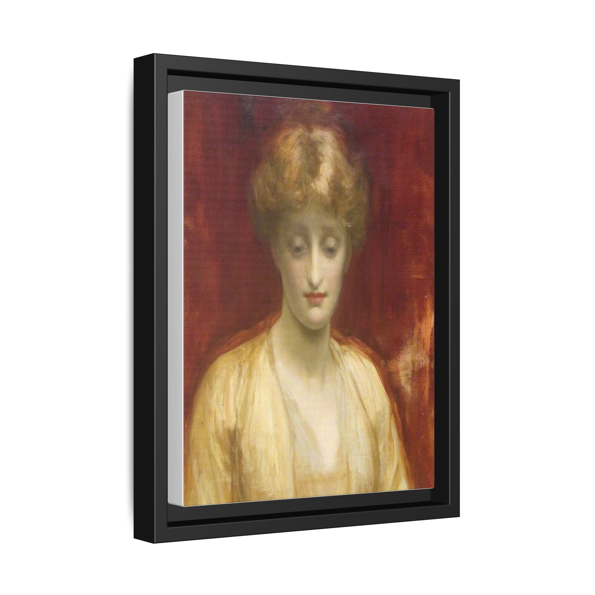 Mrs Williams by Lord Frederic Leighton Framed Matte Canvas Portrait Wall Art Print