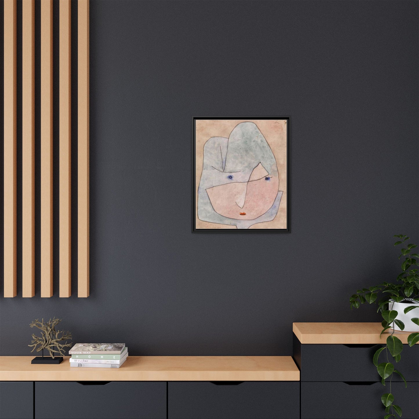 This Bloom is About to Wither by Paul Klee  Framed Matte Canvas Wall Art Print