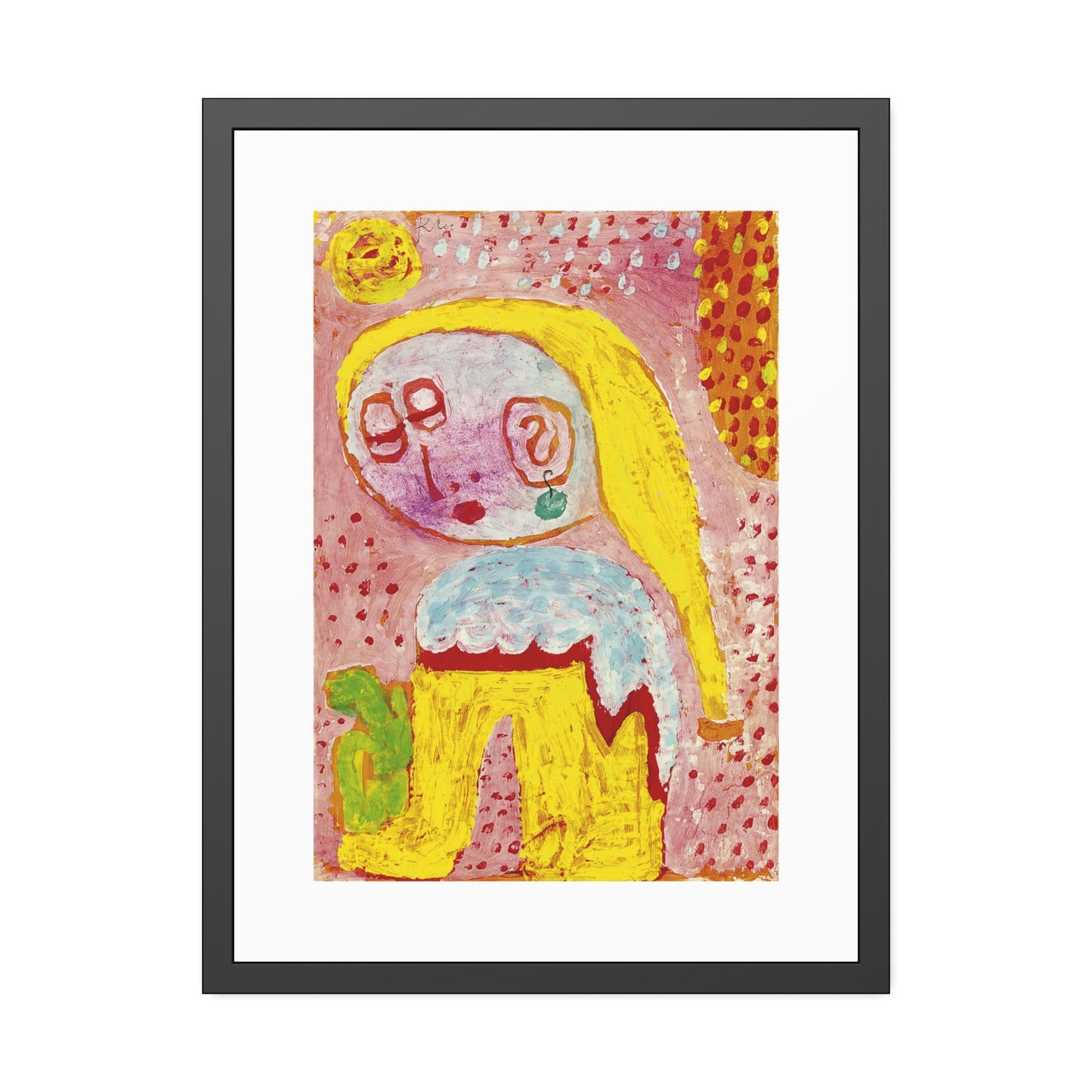 Magdalena vor der Bekehrung by Paul Klee Framed Abstract Wall Art Print