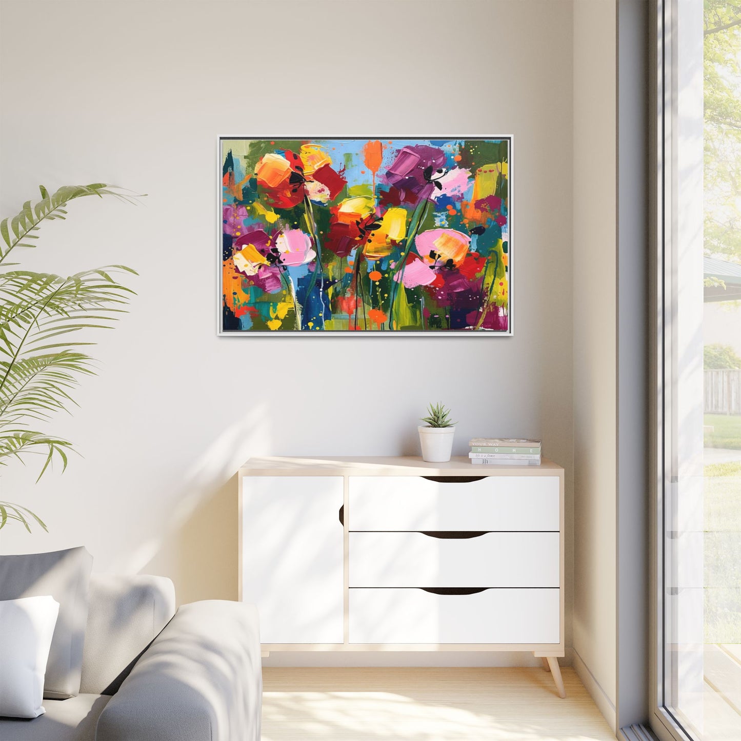 Matte Canvas, Framed (Multi-color)