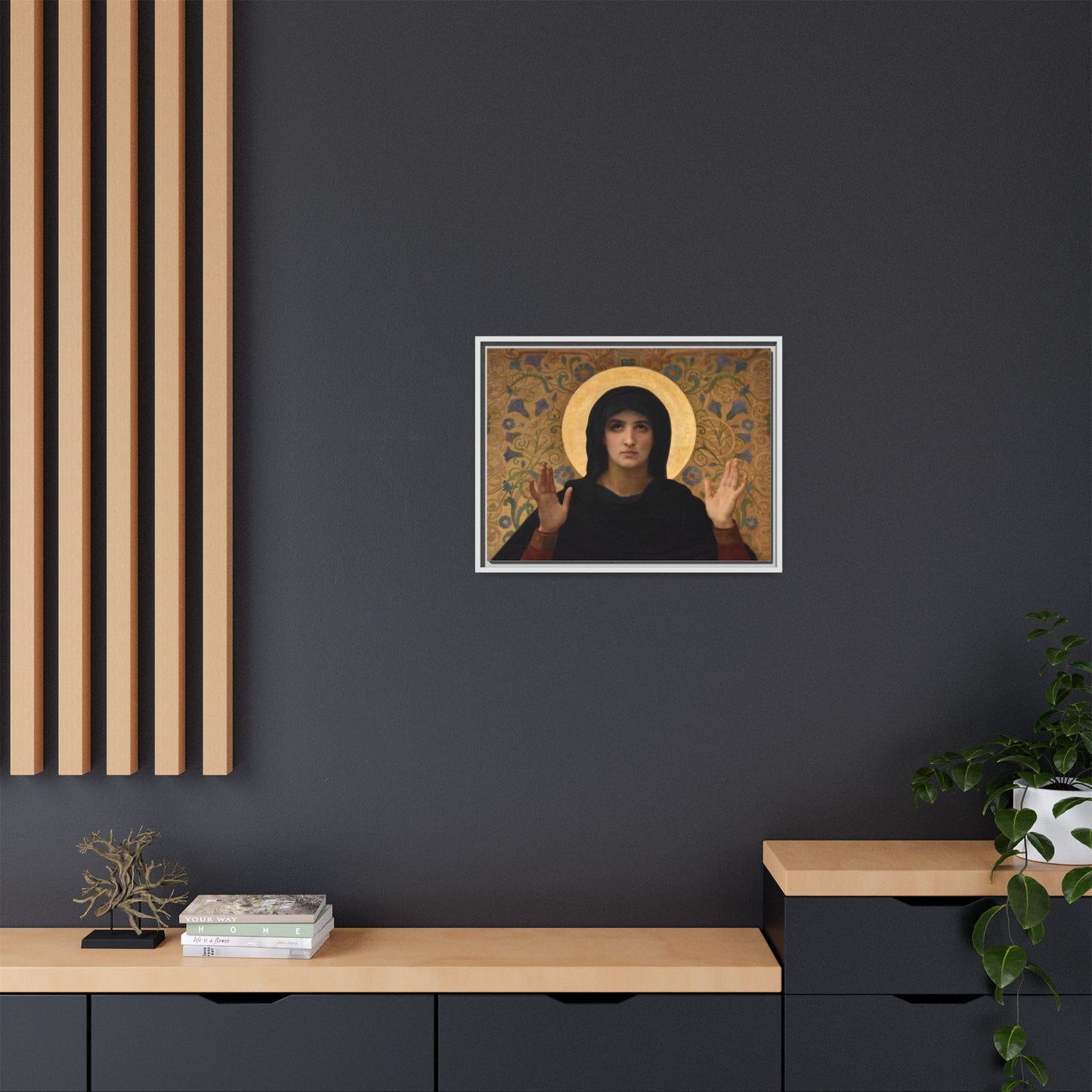 La Vierge consolatrice by William Adolphe Bouguereau Framed Matte Canvas Wall Art