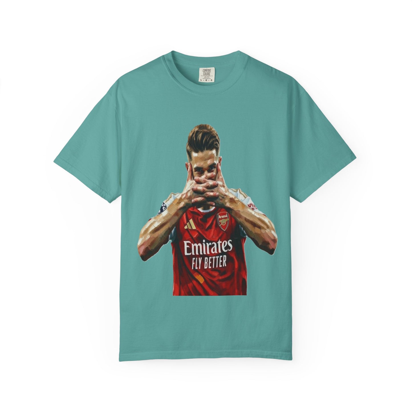Soccer Celebration T-Shirt — Emirates 'Fly Better' Jersey Design