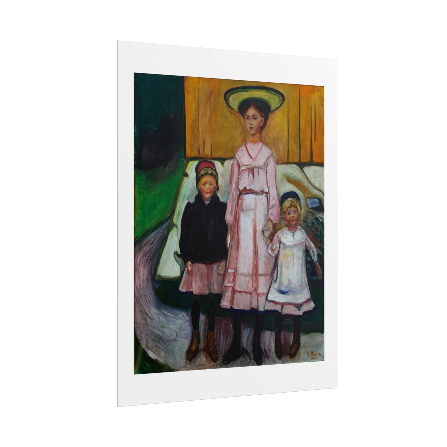 Three Children Thielska by Edvard Munch Wall Art Print