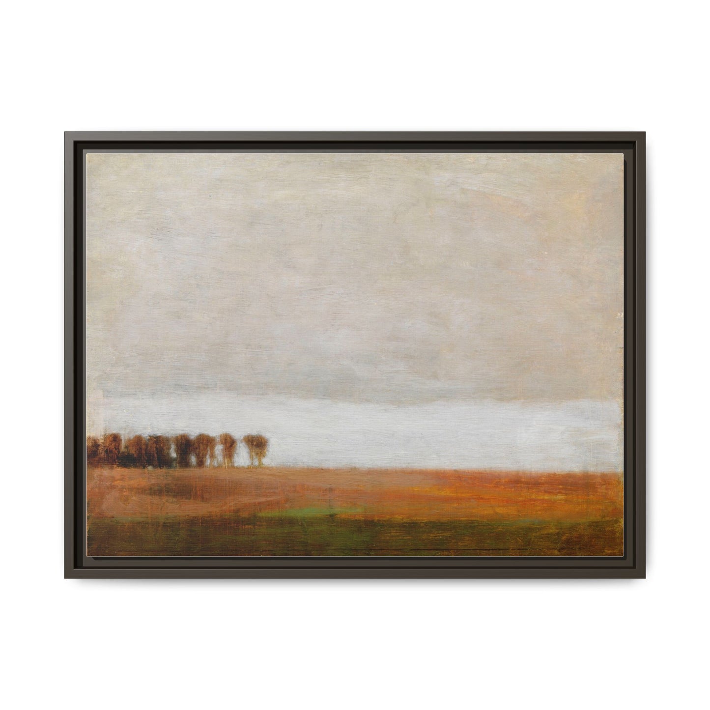 View of Jaegersborg Allé, North of Copenhagen by Vilhelm Hammershøi Framed Matte Canvas Wall Art Print