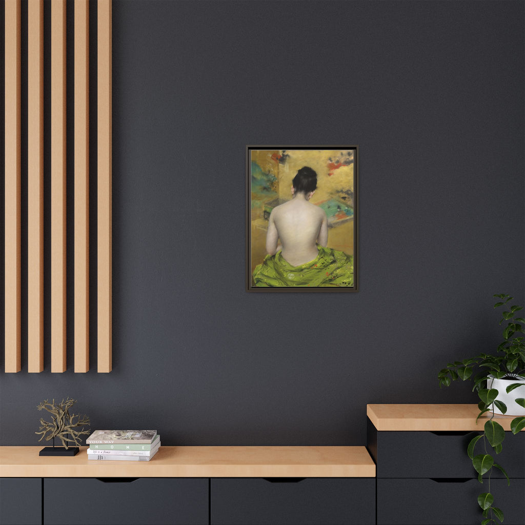 Study of Flesh Color and Gold by William Merritt Chase Framed Matte Canvas Art