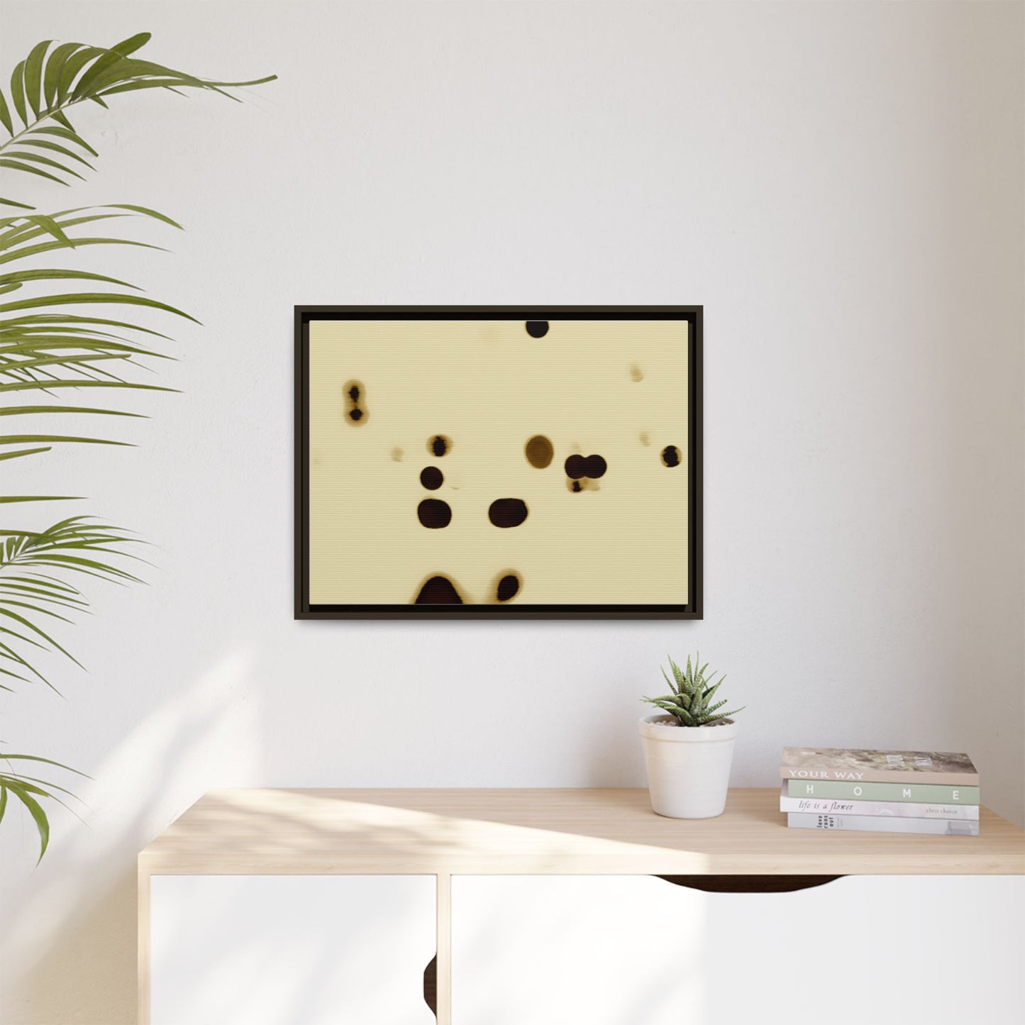 People Communicating by Unknown Abstract Framed Minimalist Wall Art Print