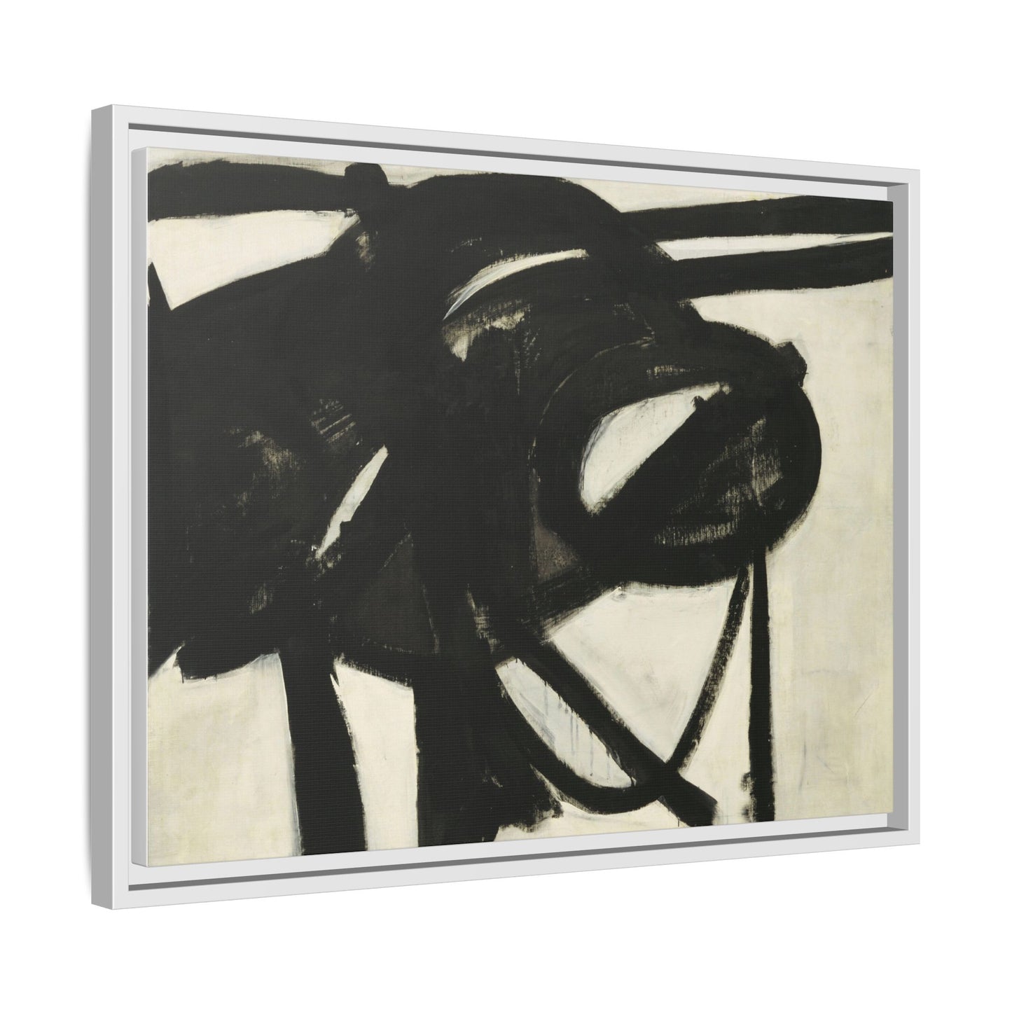 Chief by Franz Kline Abstract Matte Canvas Framed Wall Art
