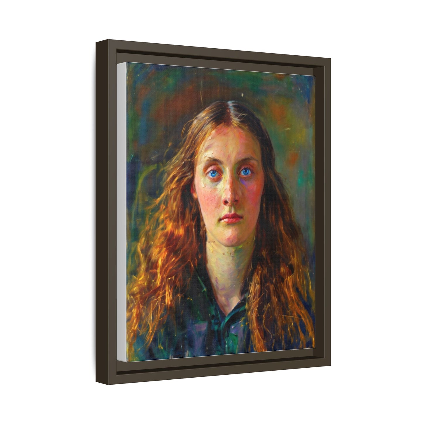 Framed Matte Canvas Print — Vintage Portrait Art