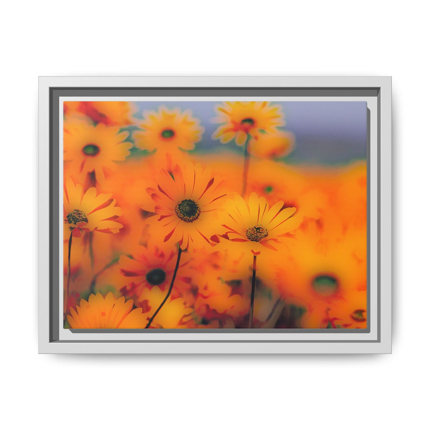 Bee Garden by Norman Barrett Framed Matte Canvas Wall Art Print