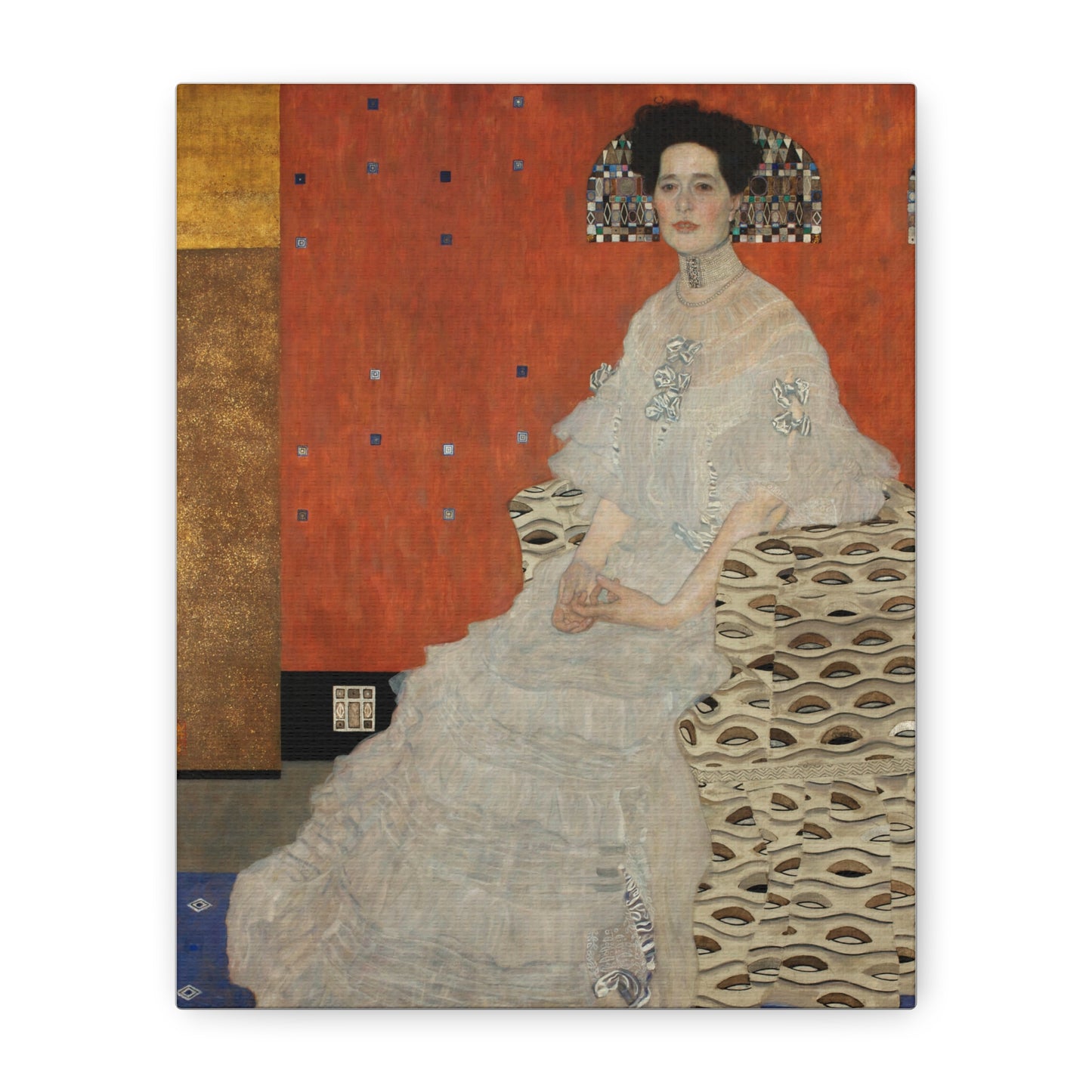 Fritza Riedler by Gustav Klimt Matte Canvas Wall Art Print