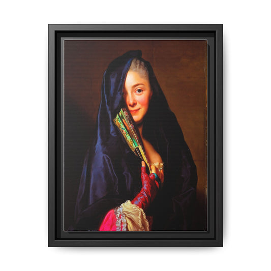 Framed Matte Canvas Wall Art — Classical Portrait Print