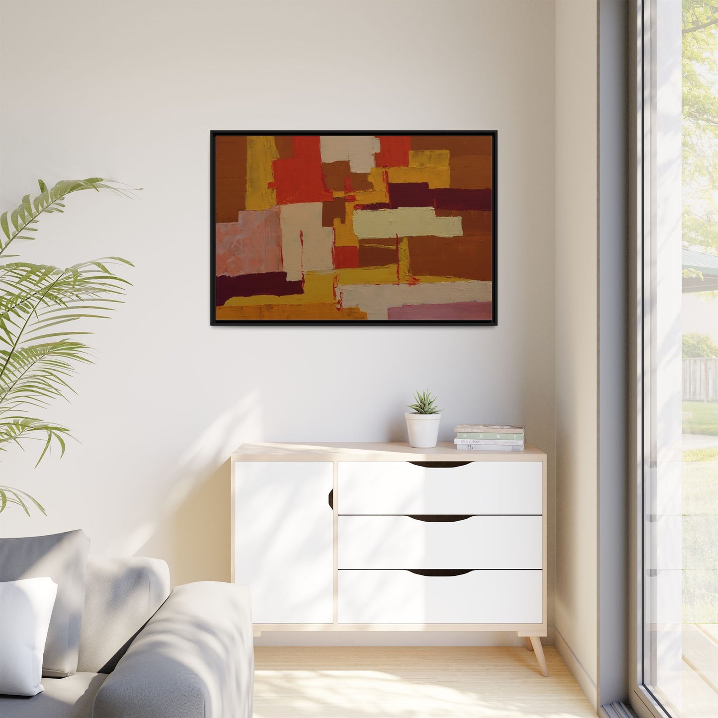 Tableau Confusion by Nicolae Calancea Framed Canvas Wall Art Print
