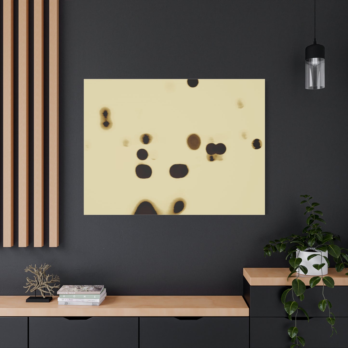 People Communicating by Unknown Abstract Matte Canvas Wall Art Print