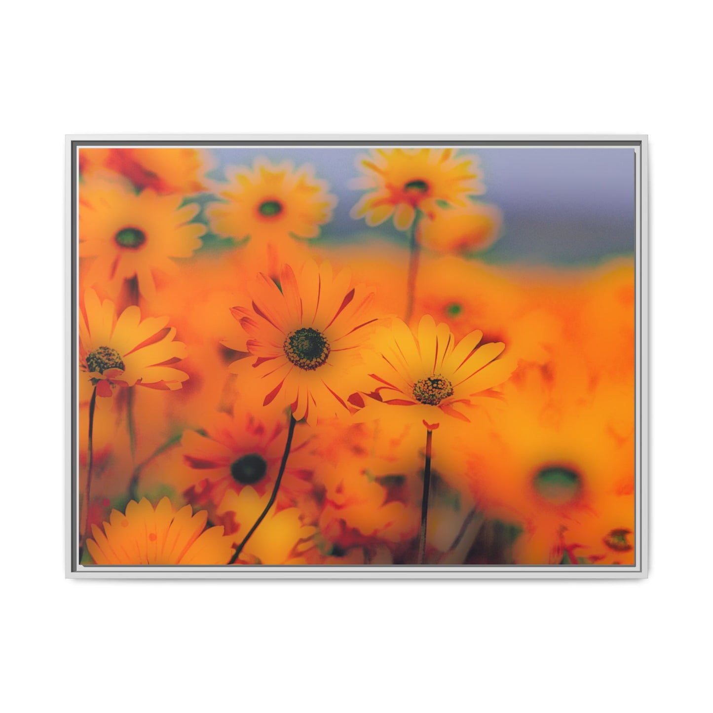 Bee Garden by Norman Barrett Framed Matte Canvas Wall Art Print