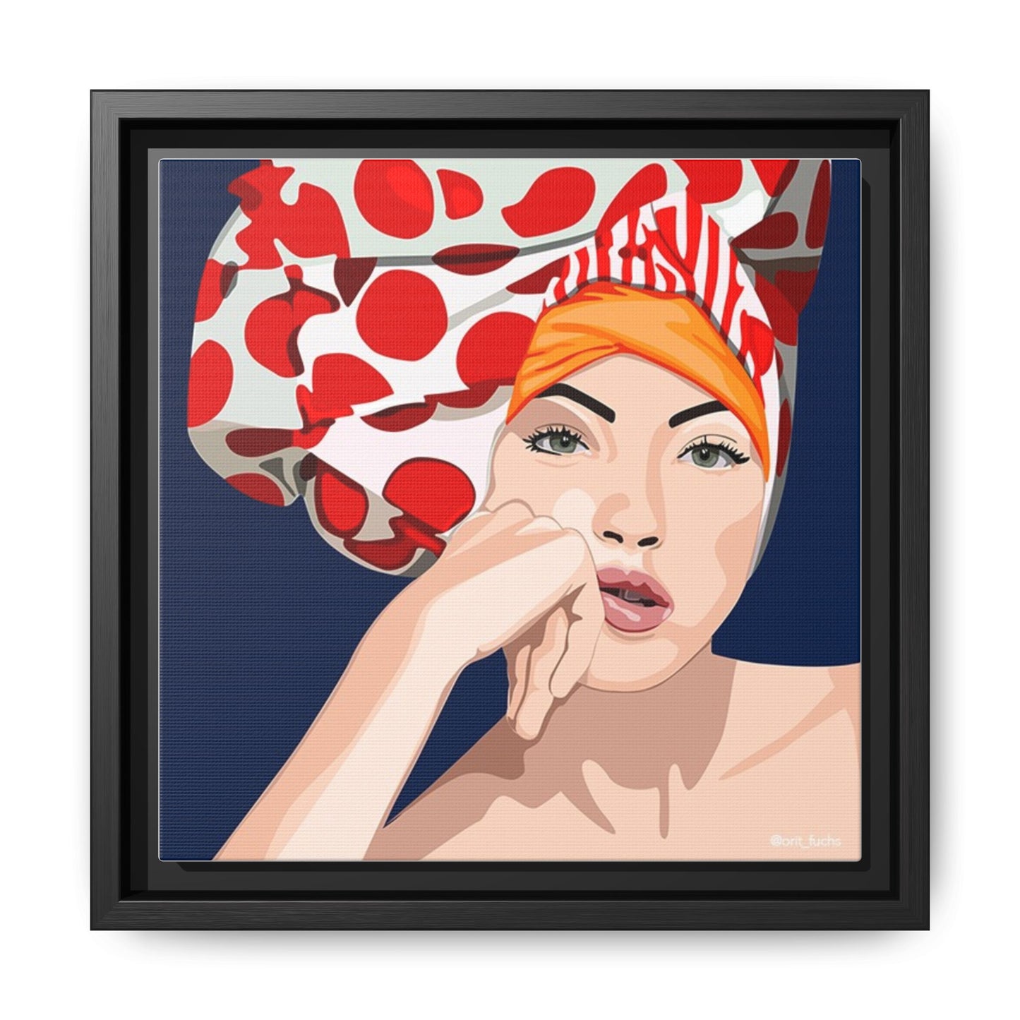 Vivid 20 by Orit Fuchs Pop Art Matte Canvas Framed Wall Art Print