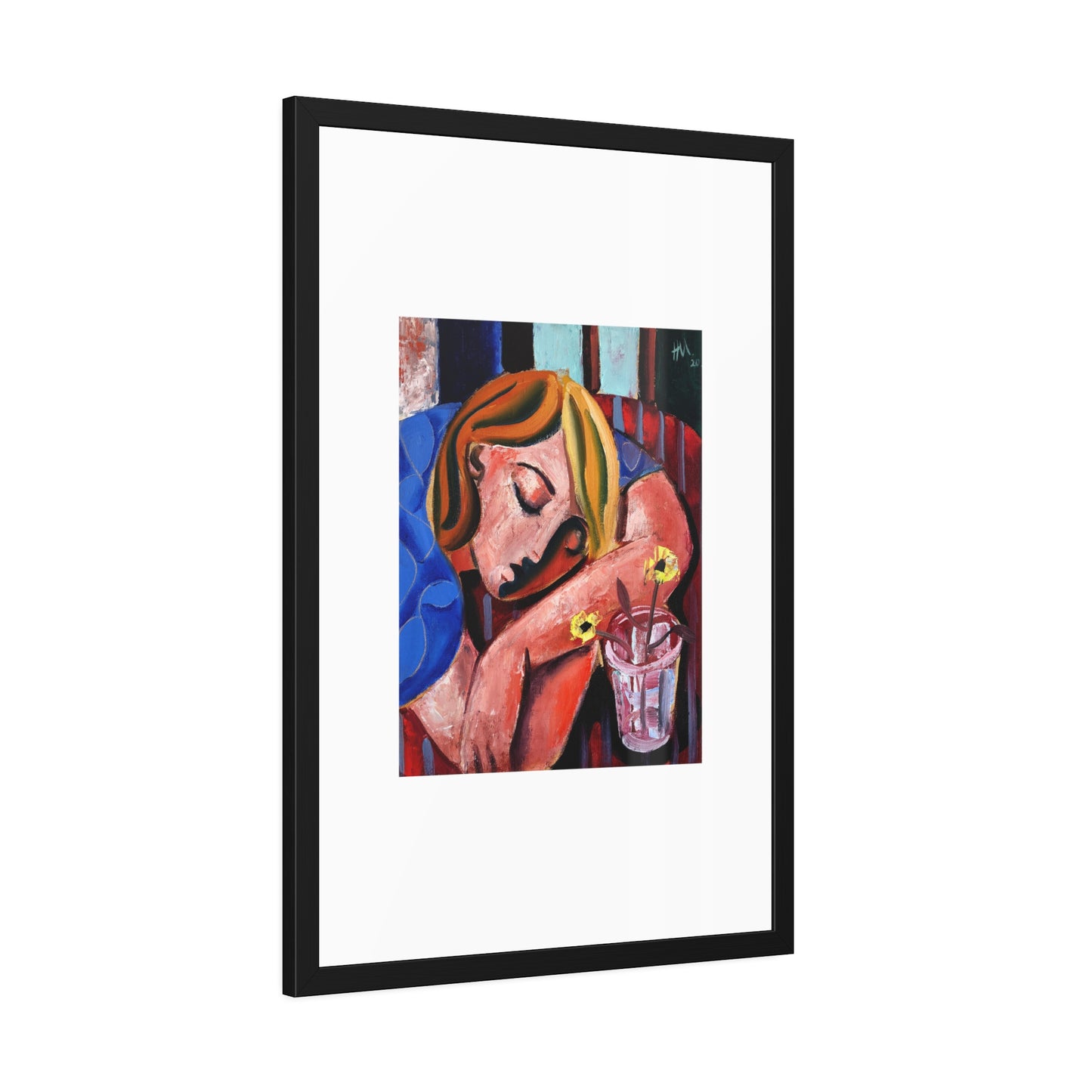 When she finally woke the world around her had changed unrecognizably by Hennie Niemann jnr Framed Wall Art Print