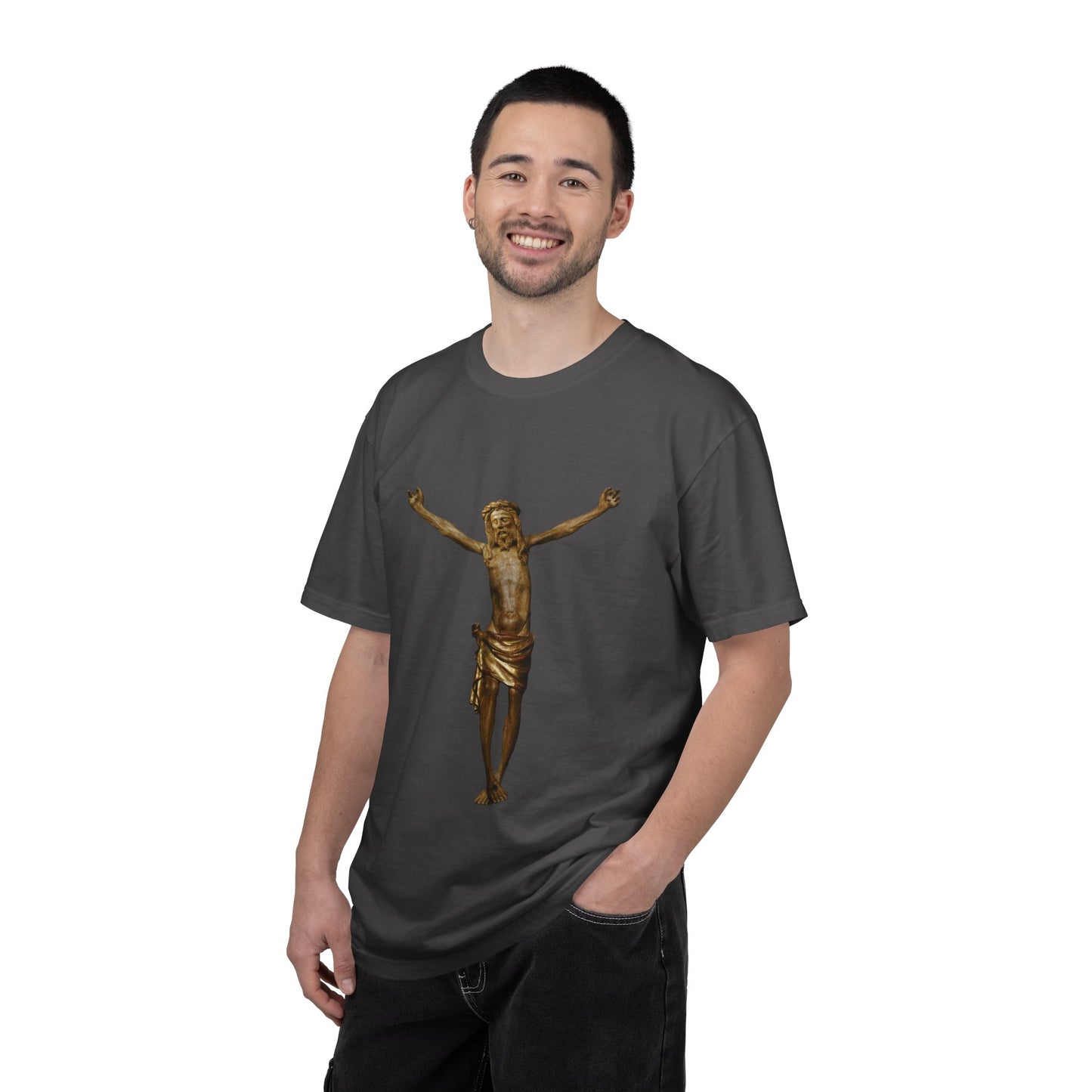 Unisex Christ on the cross Garment-Dyed T-shirt