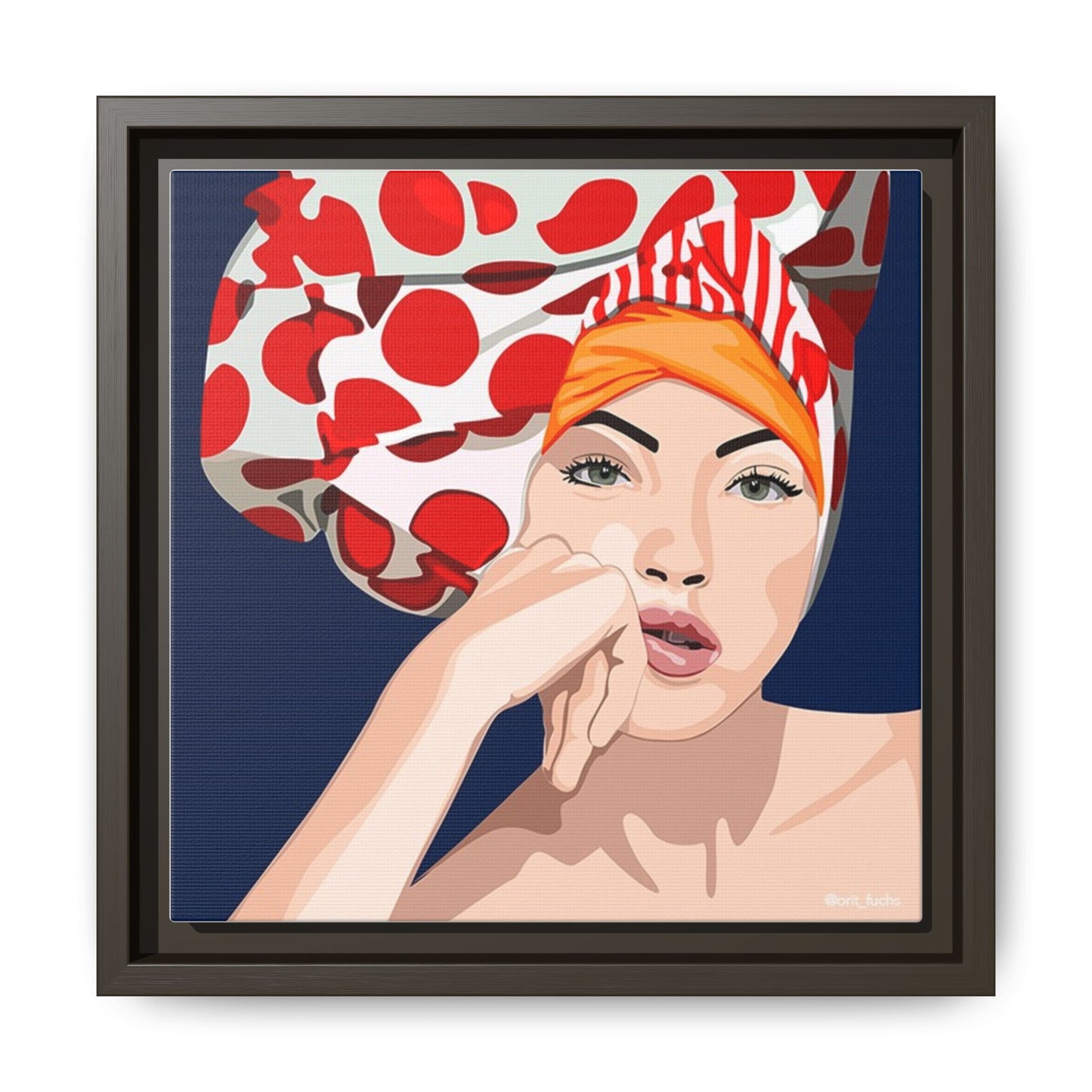 Vivid 20 by Orit Fuchs Pop Art Matte Canvas Framed Wall Art Print
