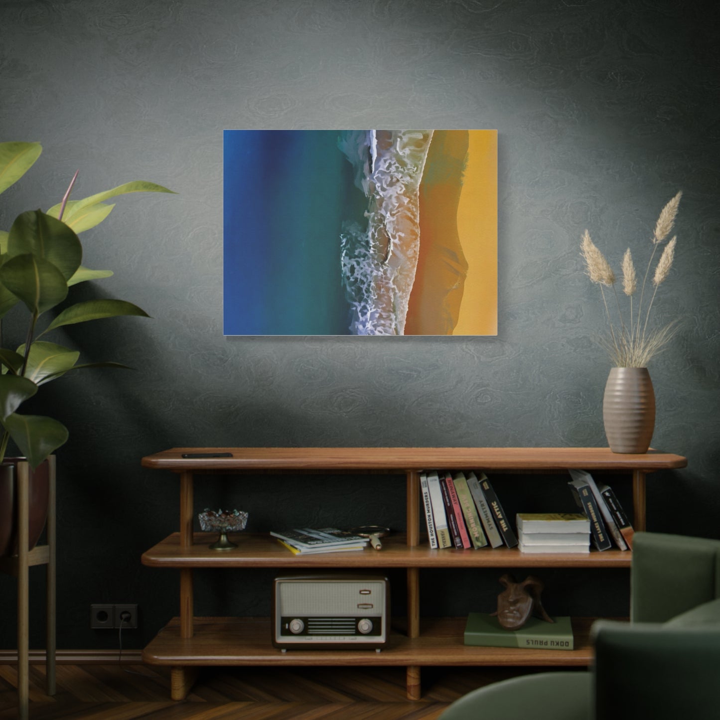 Coastal Waves Matte Canvas Print — Ocean Beach Wall Art